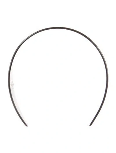 Pre-owned Valentino Garavani Pattern Print Headband In Brown