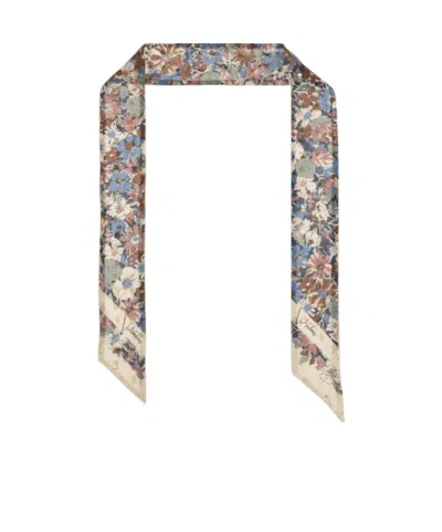 Valentino Pattern Scarf In Nude