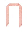 Valentino Pattern Scarf In Pink