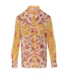 Valentino Crewneck Floral Pattern Collared Neck