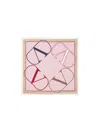 Valentino Pattern Silk Scarf In Pink