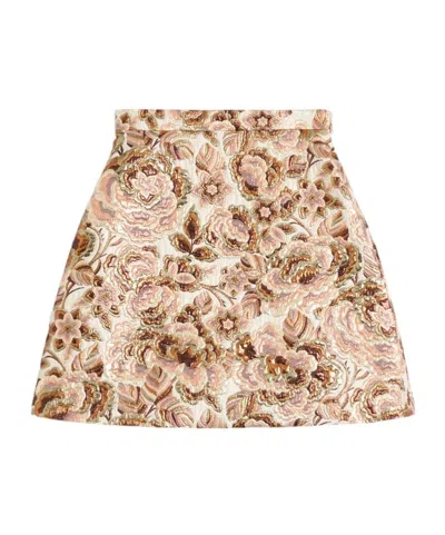 VALENTINO VALENTINO APRÈS L'HIVER FLORAL PATTERNED MINI SKIRT