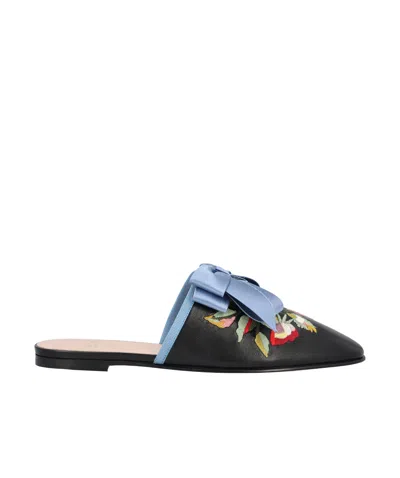 Valentino Garavani Pattern Slippers In Green