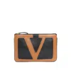 Valentino Viva Superstar Leather Envelope Clutch Bag In Multi