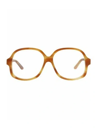 Pre-owned Valentino Garavani Patterned Eyeglasses W/ Tags In Brown