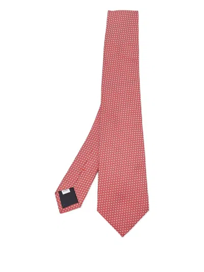 Pre-owned Valentino Garavani Patterned-jacquard Silk Tie