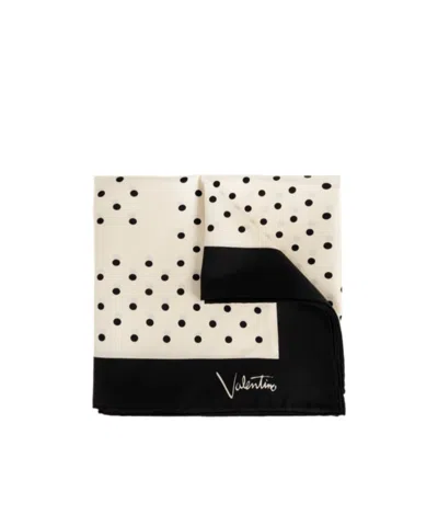 Valentino Patterned Silk Scarf In Multi