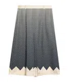 Valentino Patterned Skirt In Black
