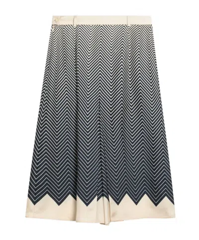 Valentino Patterned Skirt In Black