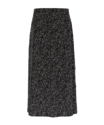 Valentino Patterned Skirt In Black