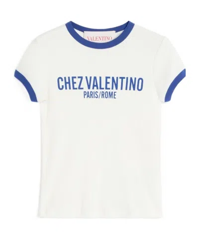 VALENTINO VALENTINO CHEZ VALENTINO-PRINTED CREWNECK T-SHIRT