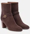 Valentino Pattie 75 Suede Ankle Boots