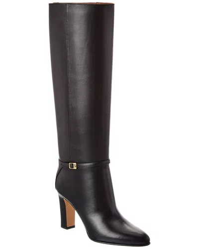 Valentino Garavani Valentino Pattie 90 Leather Knee-high Boot In Black