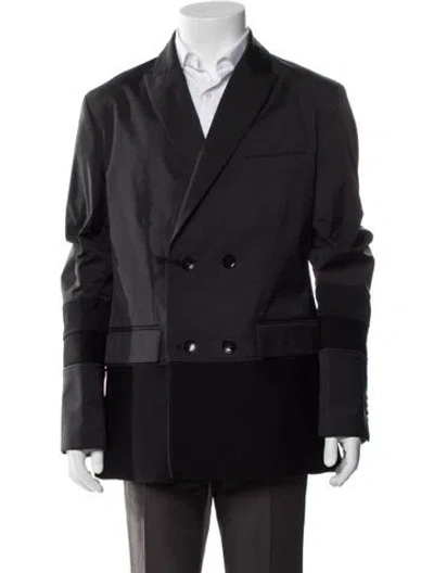 Pre-owned Valentino Peacoat W/ Tags In Black