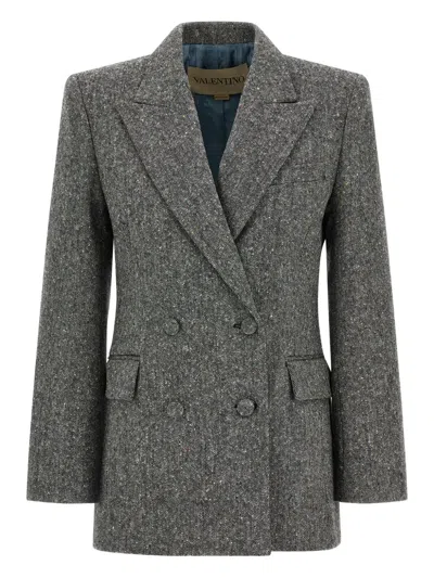 VALENTINO PEAK-LAPEL DOUBLE-BREASTED BLAZER