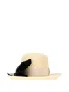 Valentino Beige Vlogo Signature Panama Hat In Neutral