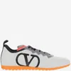 Valentino Perforated Nappa Leather Chromathon Sneakers In White