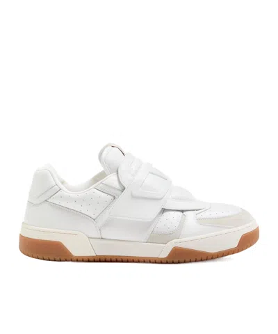 VALENTINO GARAVANI VALENTINO PERFORATED STRAP ROUND TOE SNEAKERS