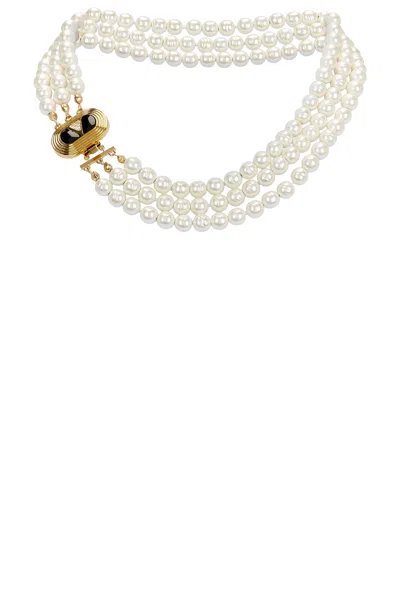 Valentino Garavani Perla Barocca Necklace In Multi
