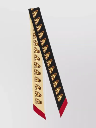 VALENTINO 'PETIT CHARLES' SCARF WITH DUAL COLOR ACCENTS