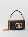 Valentino Vlogo Loco Small Leather Shoulder Bag In Black