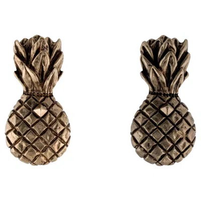 Pre-owned Valentino Garavani Valentino Pineapple Clip-on Earrings In Multi