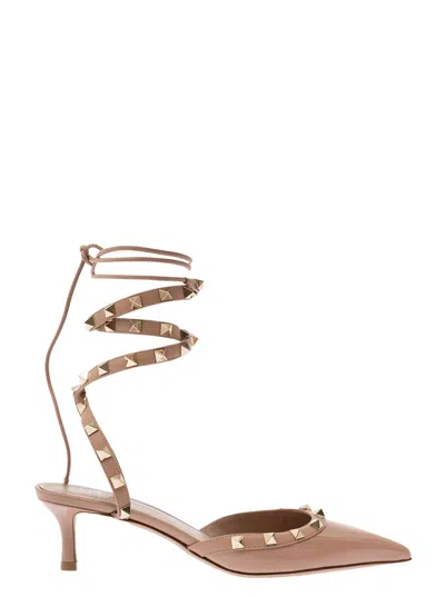 Valentino Garavani Pink Ankle Strap Pumps