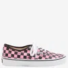 Valentino Garavani And Vans Low-top Trainer In Fabric With Vlogo Checkerboard Print In Pink