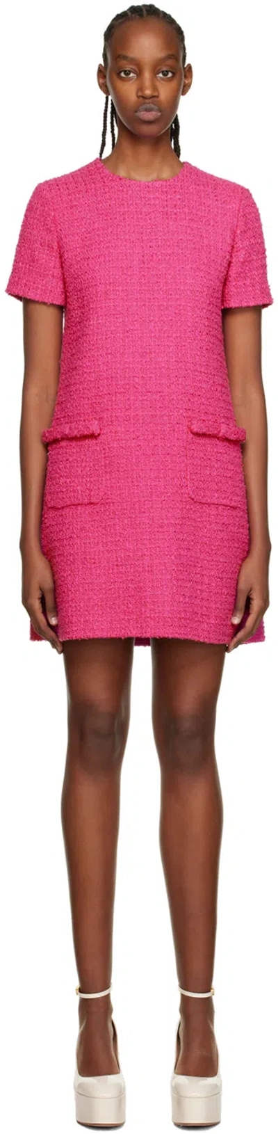 Valentino Pink Bow Minidress In Uwt Pink Pp
