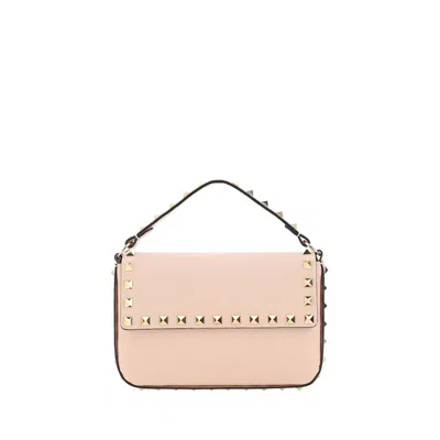 Valentino Garavani Pink Calf Leather Bos Taurus Shoulder Bag