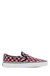 Valentino Garavani  Garavani And Vans Fabric Slip-on Trainer With Vlogo Checkerboard Print In Pink