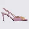 Valentino 80mm Vlogo Signature Crystal-embellished Slingback Pumps