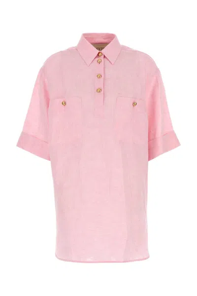 Valentino Pink Linen Blouse