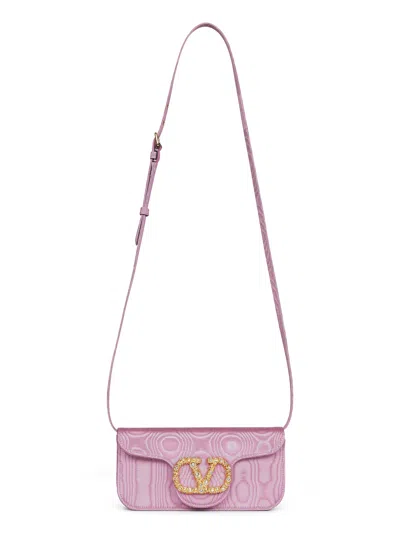 Valentino Garavani Pink Locò Clutch Bag