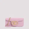 Valentino Garavani Textured Moire Clutch With Signature Logo