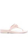 Valentino Garavani Summer Vlogo Signature Thong Sandals In Pink