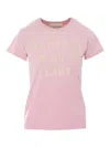 Valentino Garavani Printed Cotton T-shirt Clothing In Pink