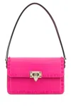 Valentino Pink Pp Leather Rockstud Shoulder Bag
