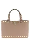Valentino Garavani Mini Rockstud Leather Top Handle Bag In Pink