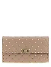 Valentino Garavani Rockstud Spike Nappa Leather Crossbody Clutch Bag Woman Poudre Uni In Pink