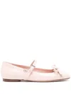 Valentino Romance Bow Ballet Flats In Pink
