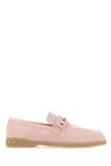Valentino Garavani Women Leisure Flows Leather Loafers In Pink