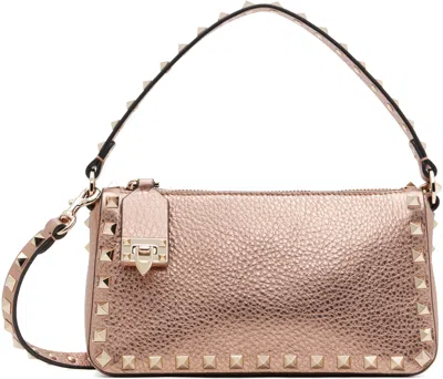 Valentino Garavani Pink Small Rockstud Crossbody Bag