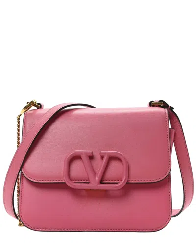 Valentino Garavani Valentino Pink Smooth Calfskin Leather Small Vsling Shoulder Bag (authentic Pre-loved)