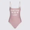 Valentino Printed Lycra One-piece Swimsuit Woman Pink S In Pink