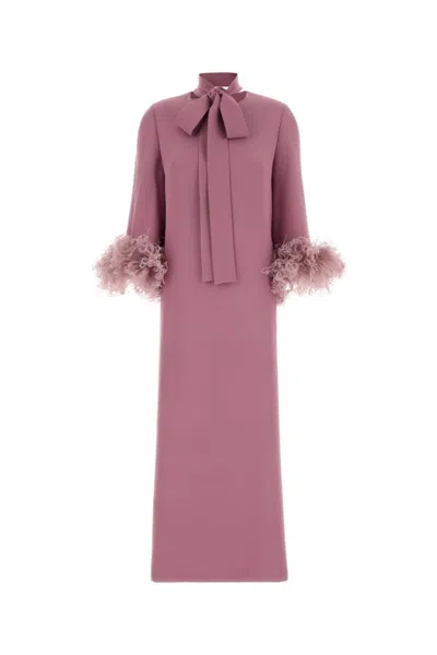 Valentino Pink Turtle Neck Bow