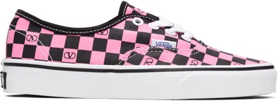 Valentino Garavani Pink Vans Edition Low-top Vlogo Checkerboard Sneakers In Pattern