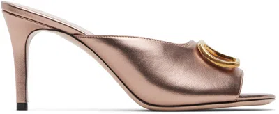 Valentino Garavani Pink Vlogo Signature Heeled Sandals