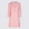 Valentino Women Wool And Silk Short Dress In Pink