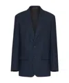 Valentino Pinstriped Suit Jacket In Black